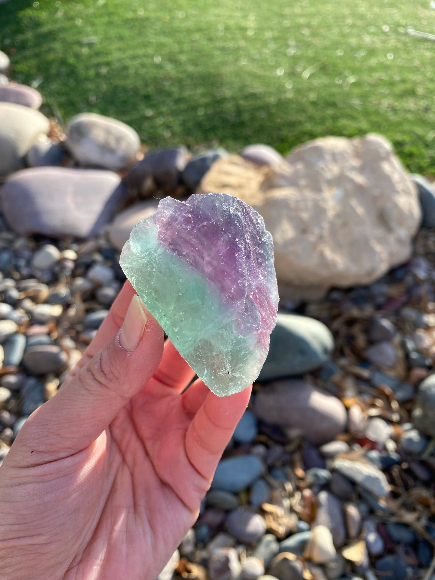 Rainbow Fluorite Raw Piece