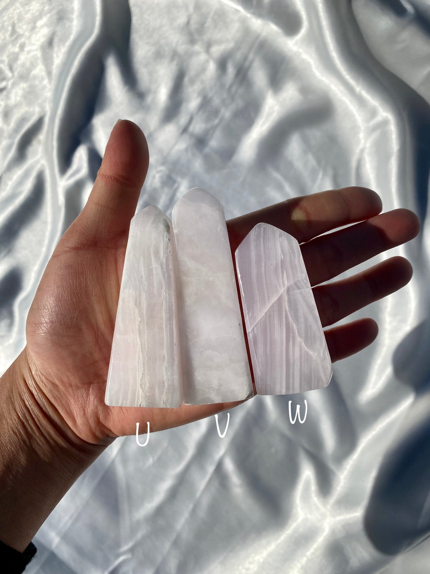 Pink Mangano Calcite Towers