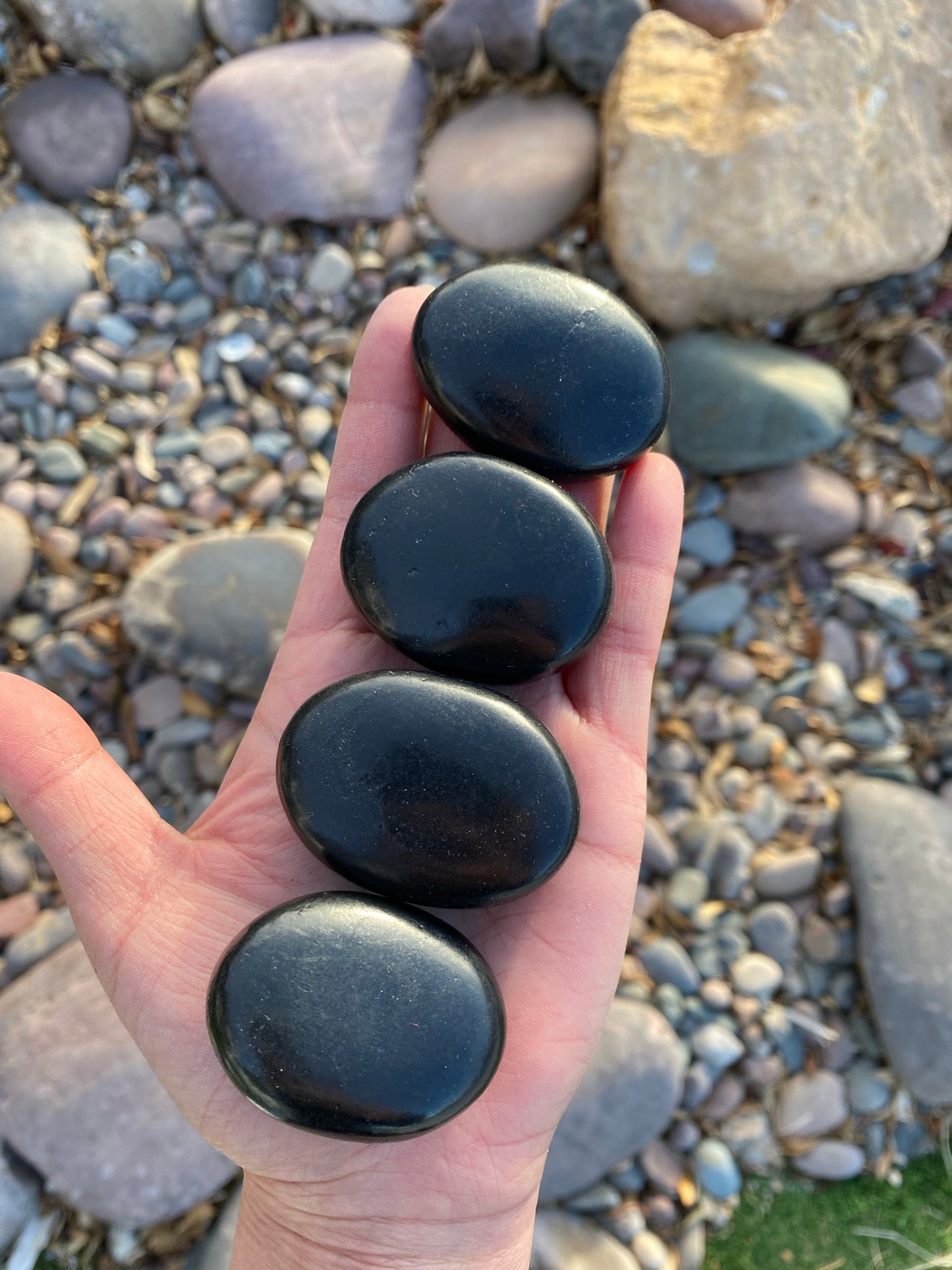 Shungite Palm Stone