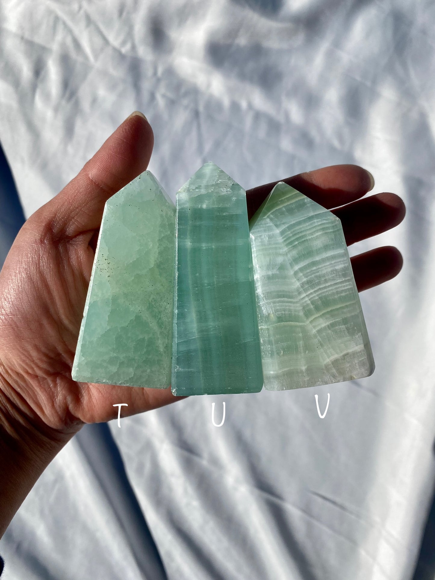 Pistachio Calcite Towers