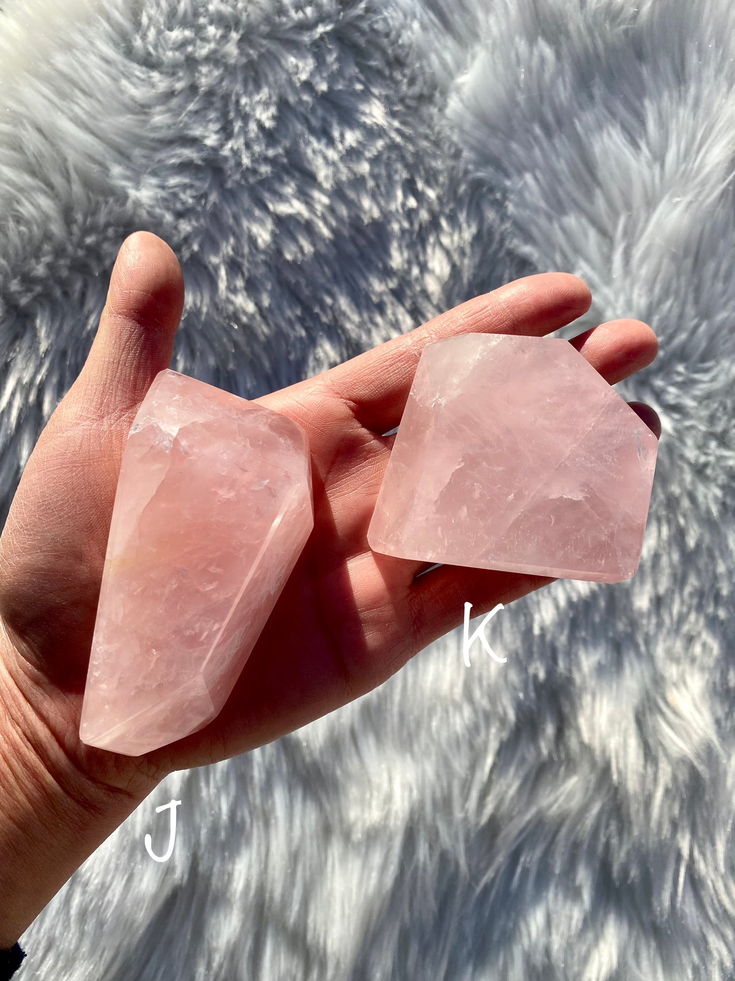 Mozambique Rose Quartz Free Forms