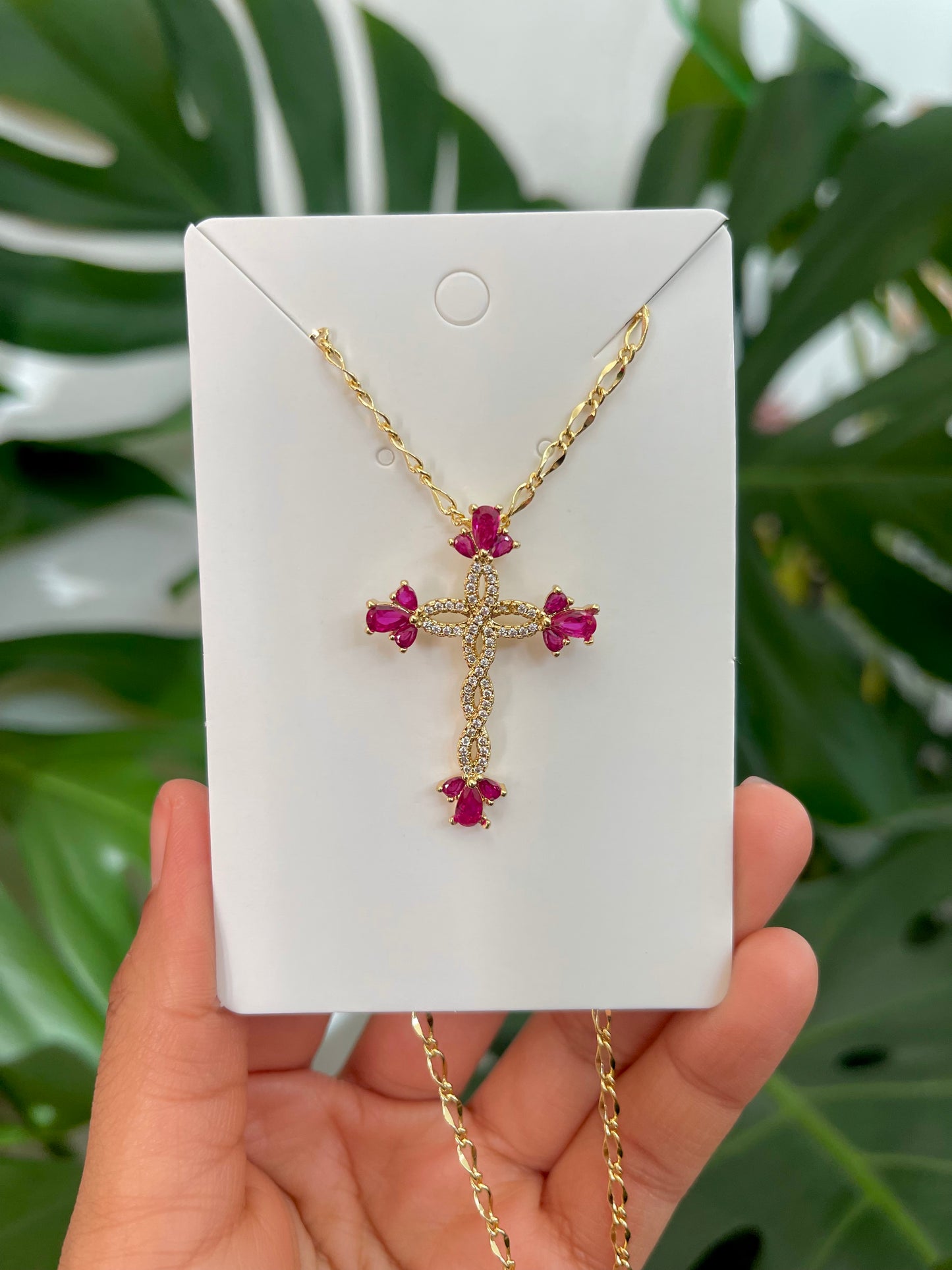 Celestina Cross In Pink