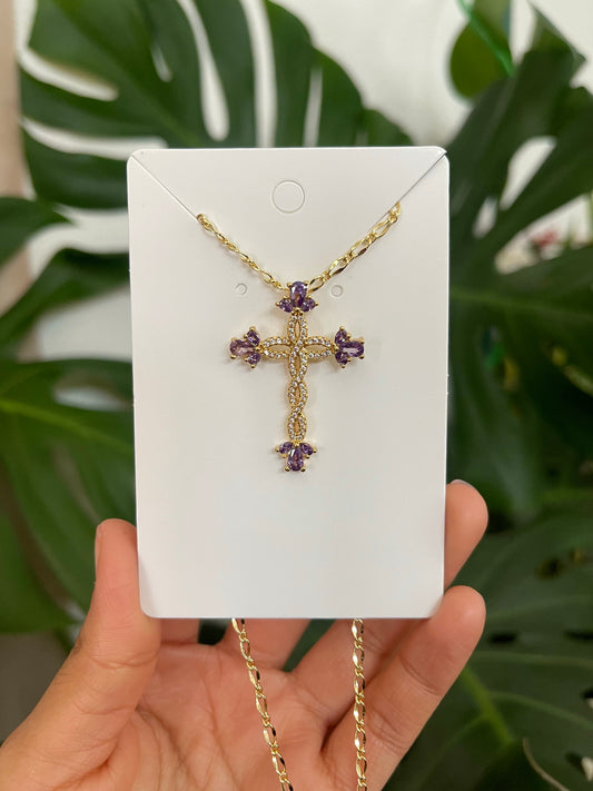 Celestina Cross In Purple