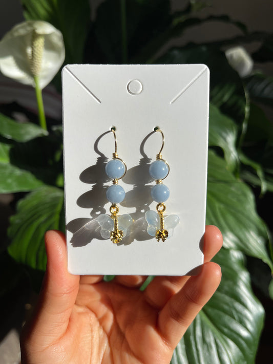 Angelite Butterfly Earrings