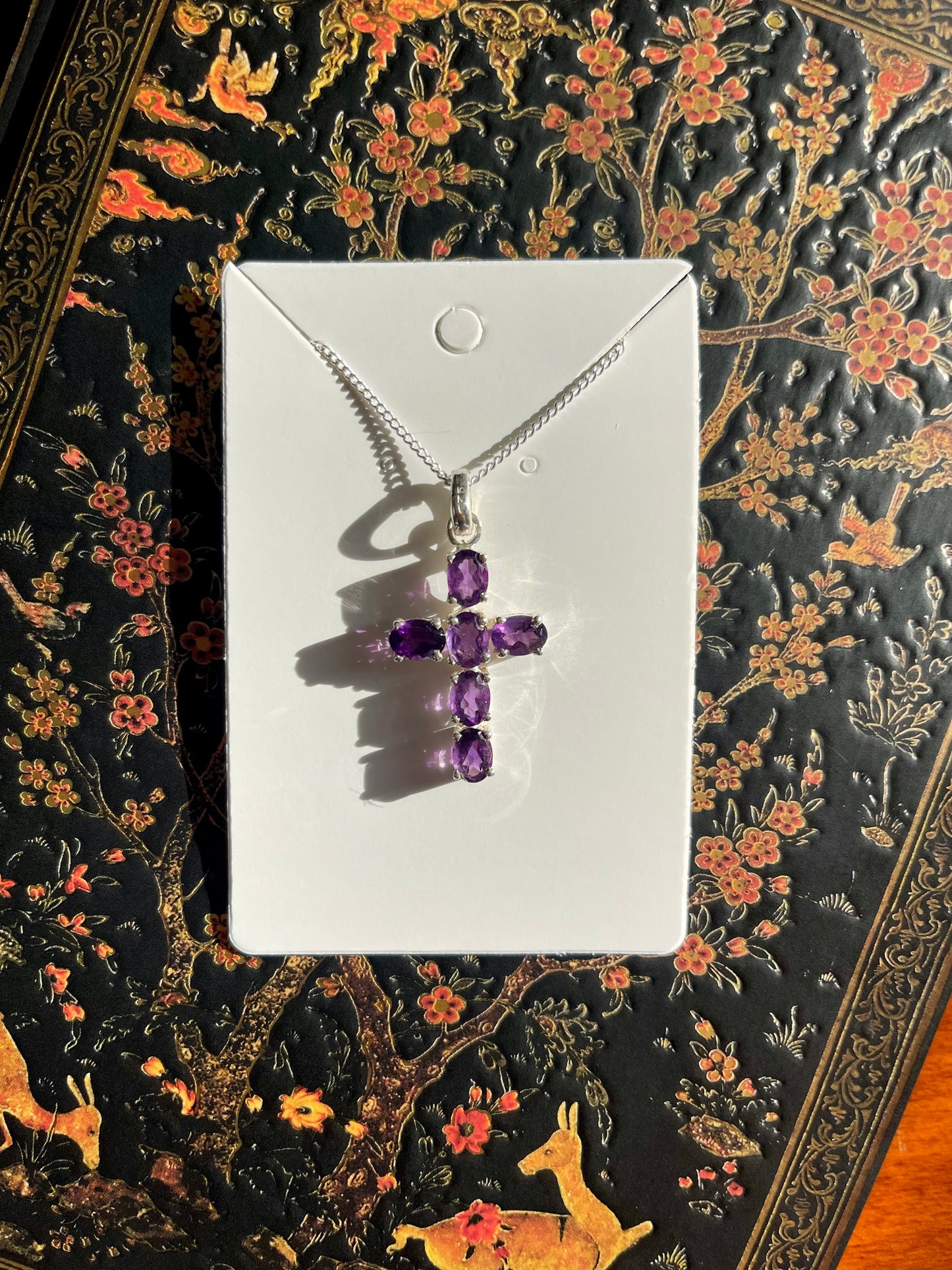 Amethyst Cross Necklace