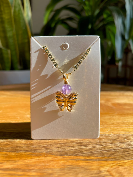 ‘Sade’ Amethyst Necklacee