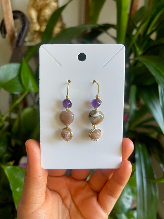 ‘Siren’ Ocean Jasper Earrings