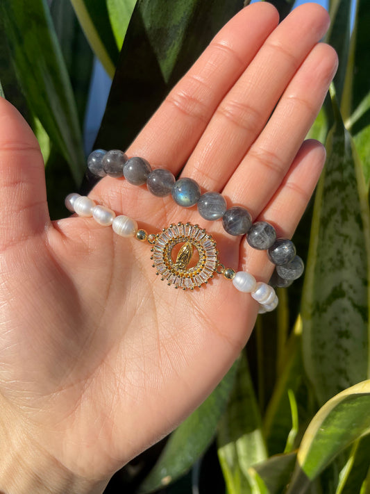 Labradorite Bracelet Set