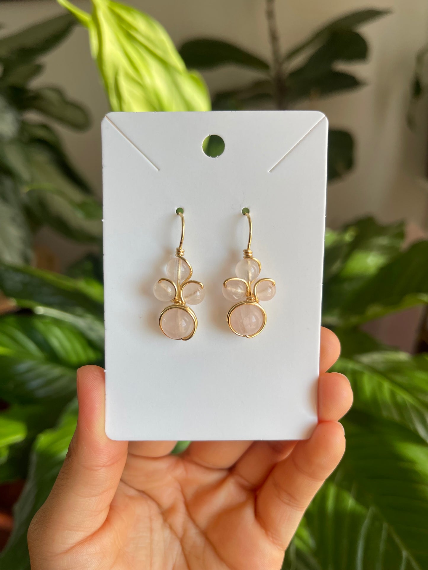 Rose Quartz Earrings