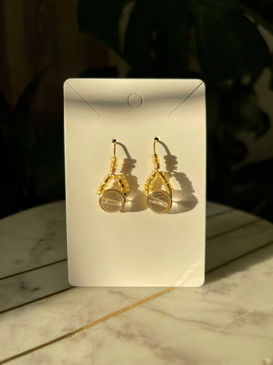 Citrine Teardrop Earrings