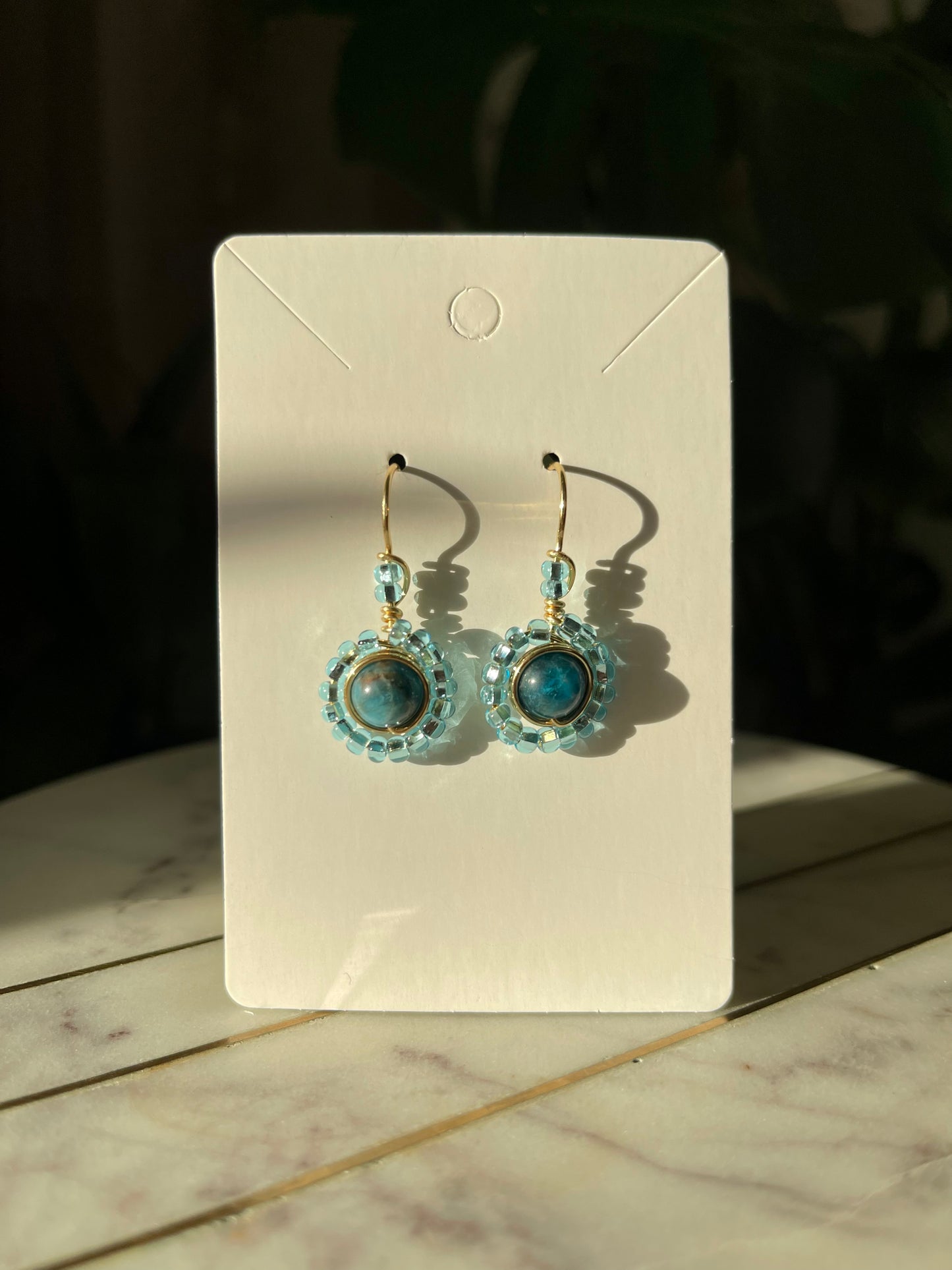 Blue Apatite Earrings