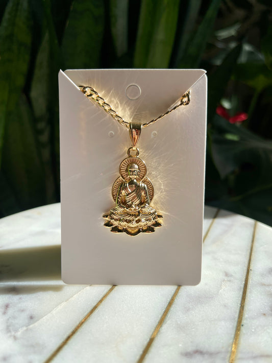 Golden Buddha Necklace