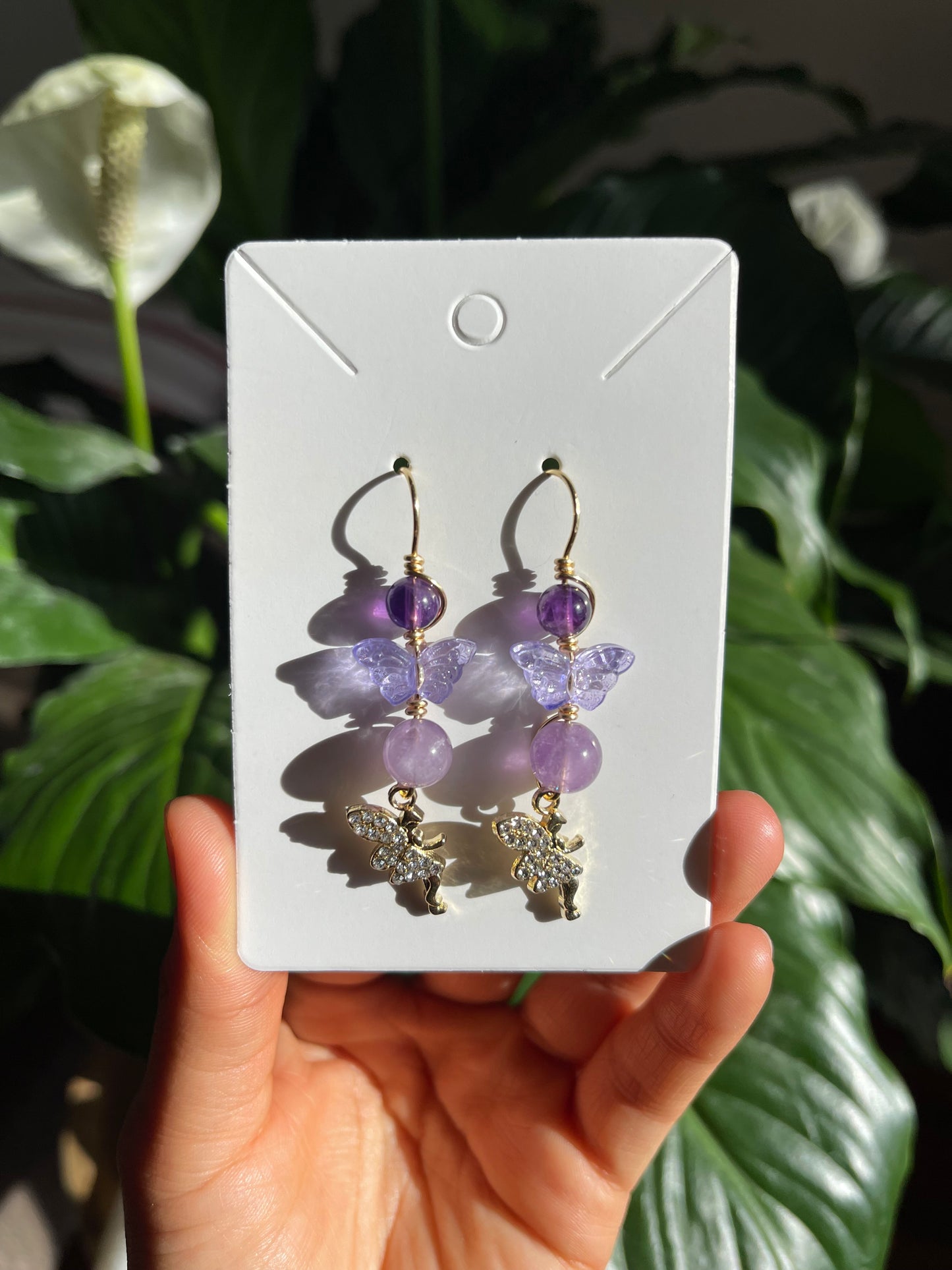 Amethyst Fairy Earrings