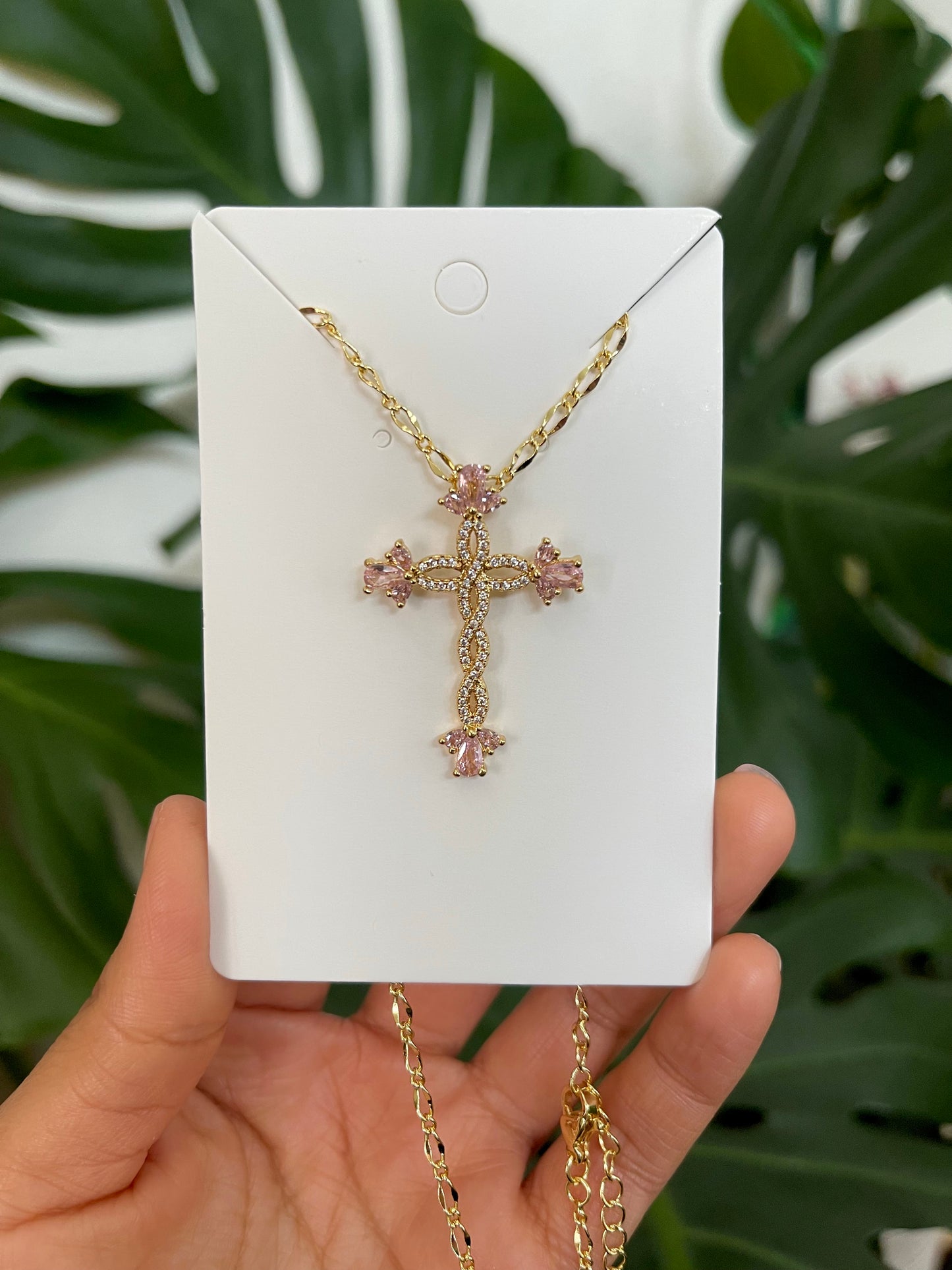 Celestina Cross In Pink