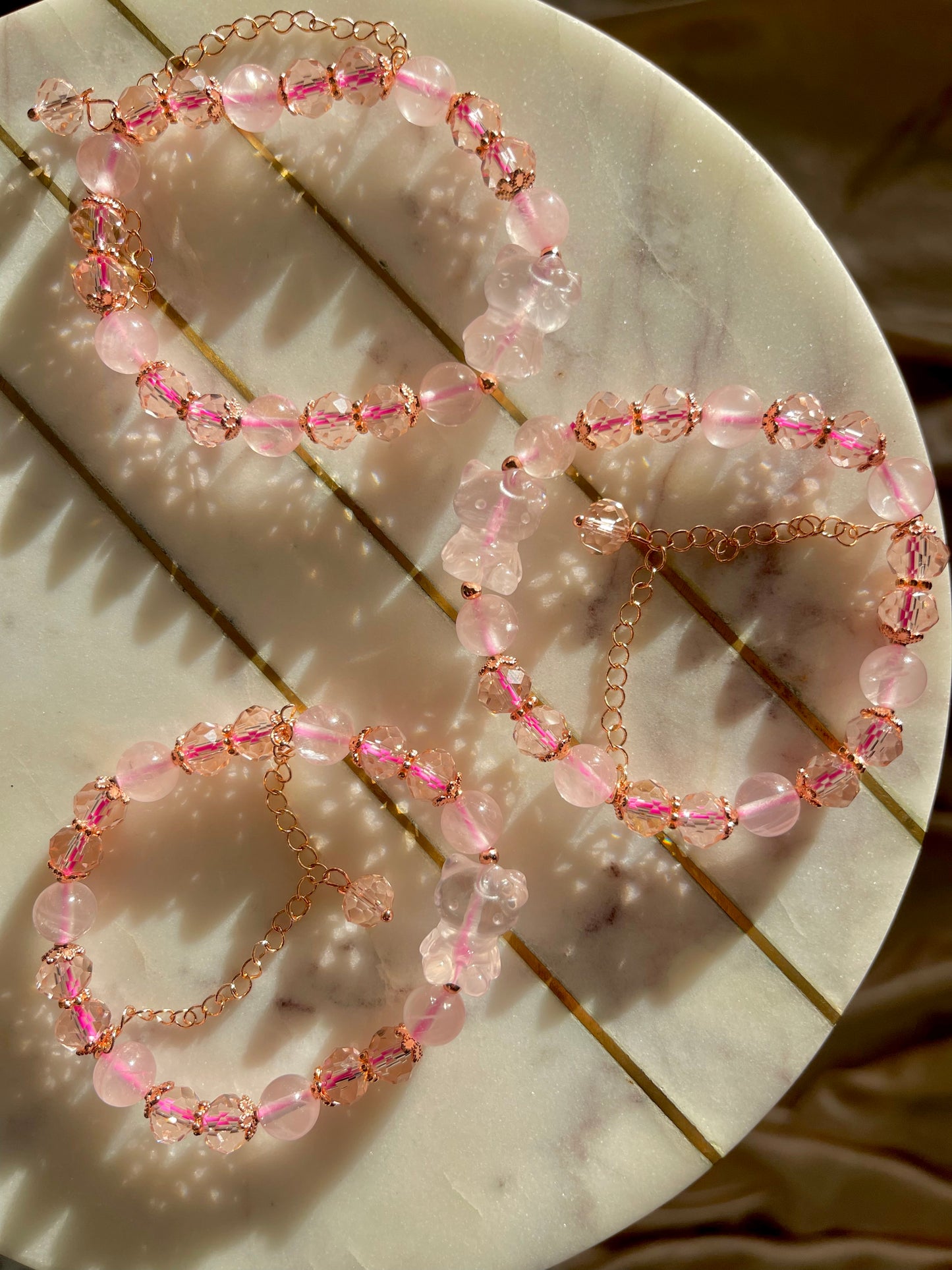 Hello Kitty Rose Quartz Bracelet