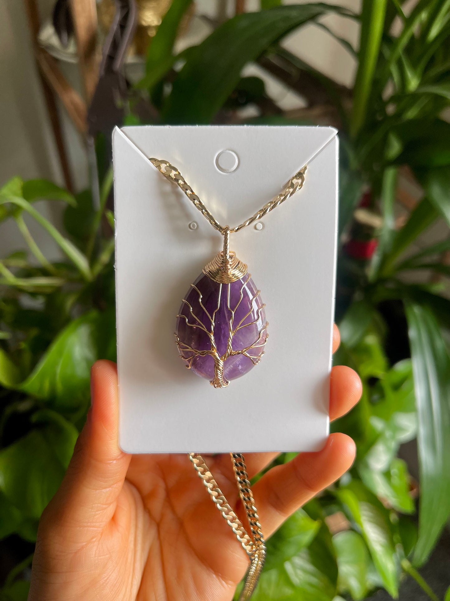 Amethyst Tree of Life Necklace