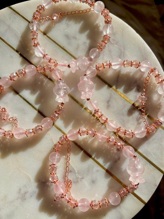 My Melody Rose Quartz Bracelet