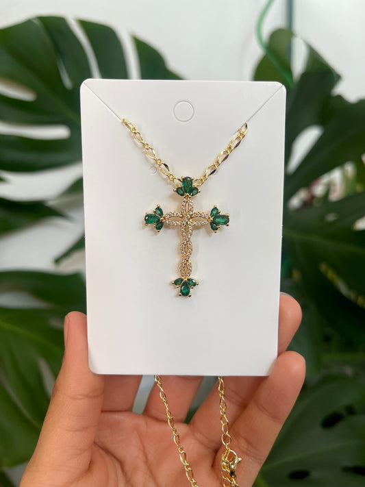 Celestina Cross In Green