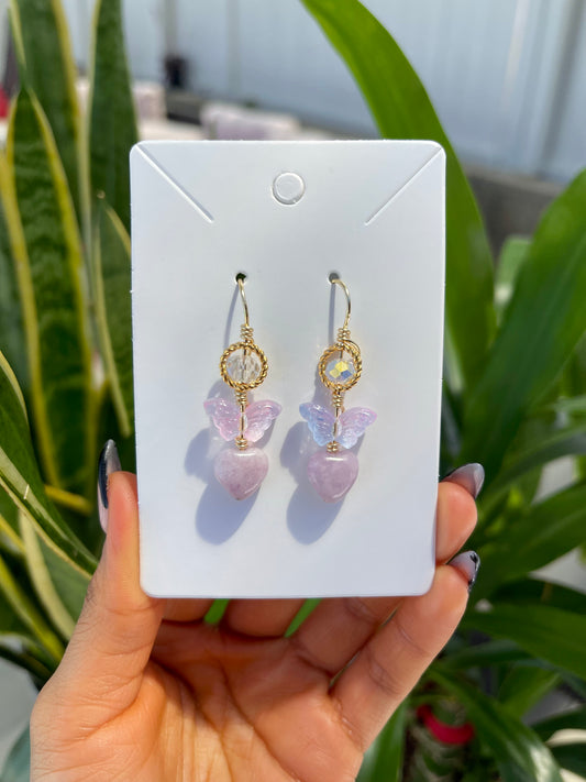 ‘Princess Bubblegum’ Kunzite Earrings