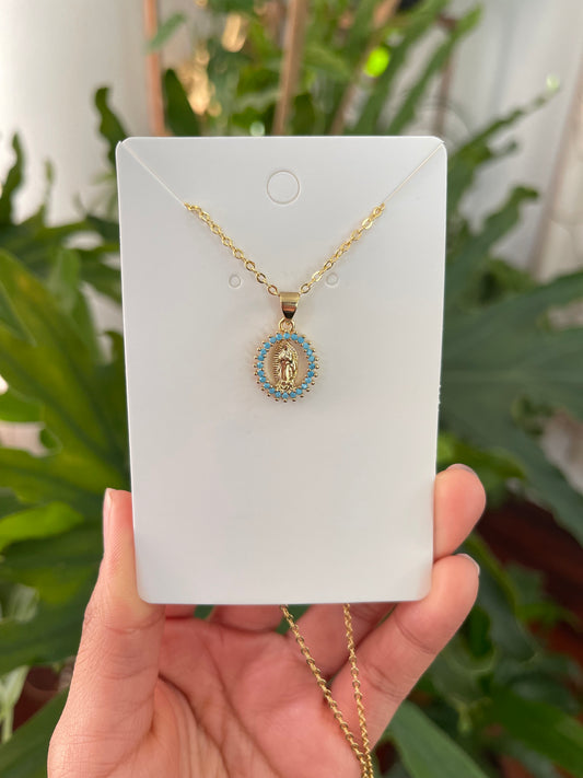 Mini Virgin Mary Necklace