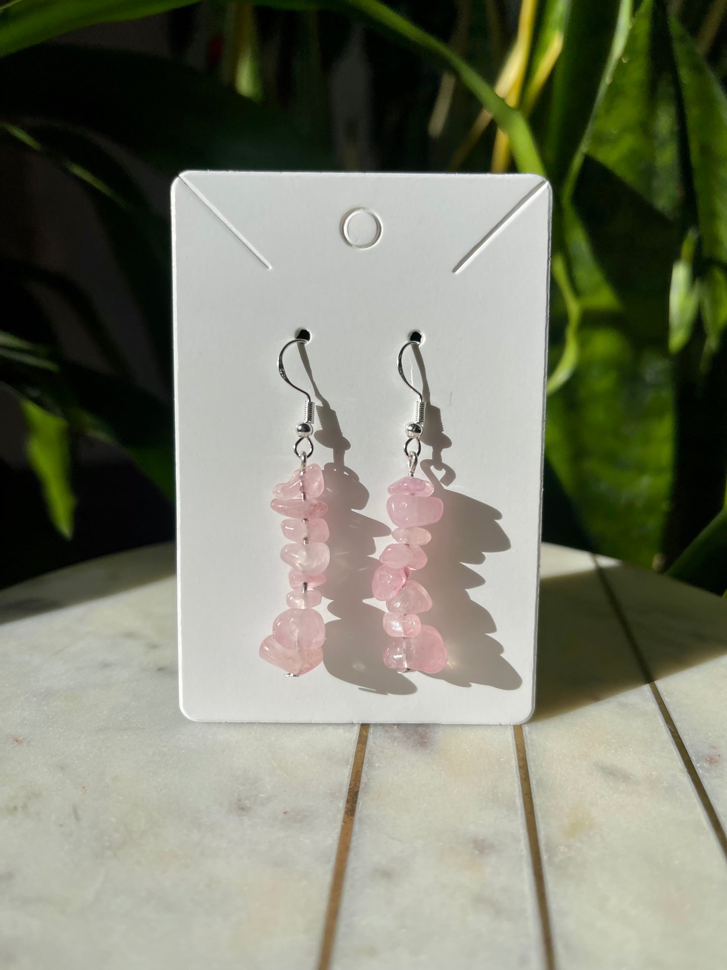 Rose Quartz Earrings