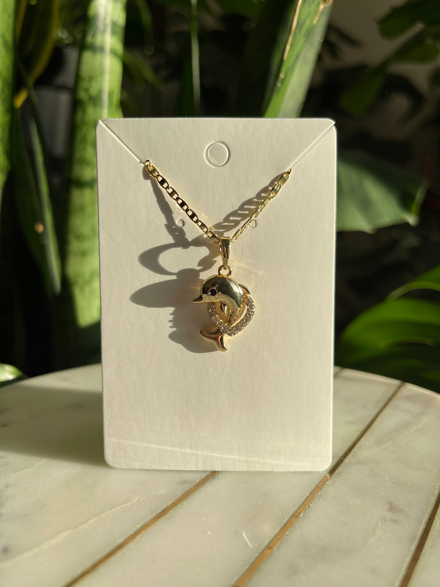 Golden Dolphin Necklace