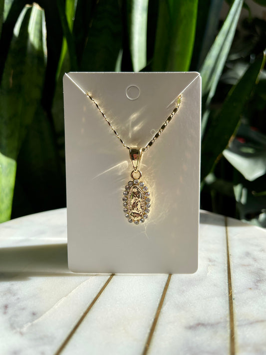 Golden Mary Necklace