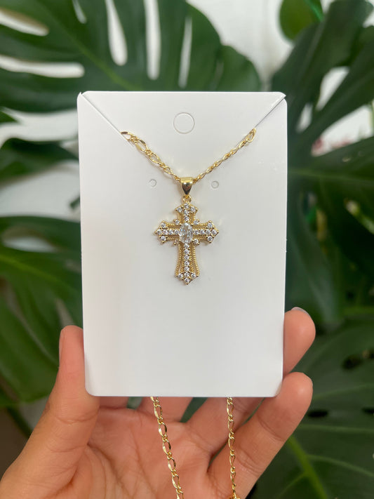 Bria Cross Necklace