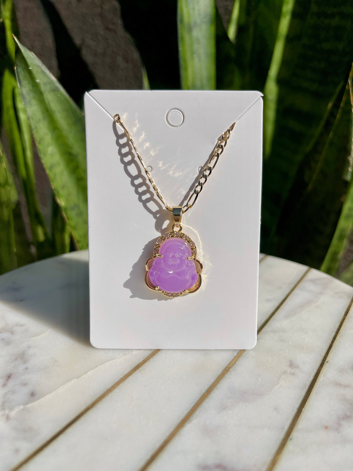 Purple Buddha Necklace