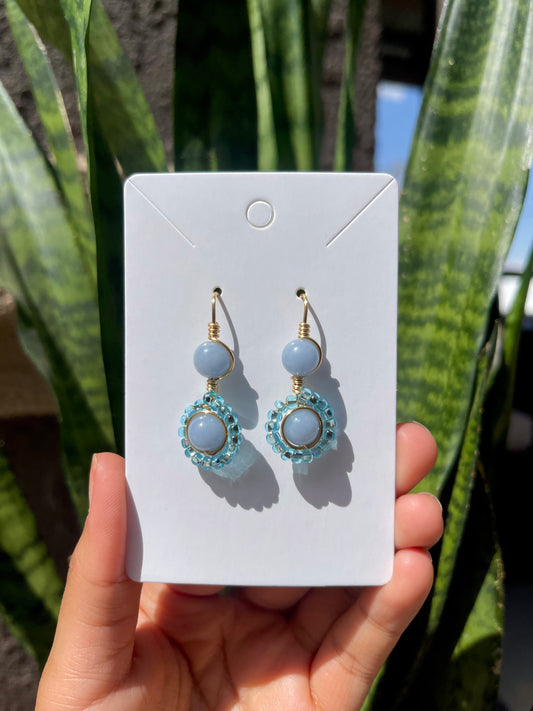 Angelite Teardrop Earrings