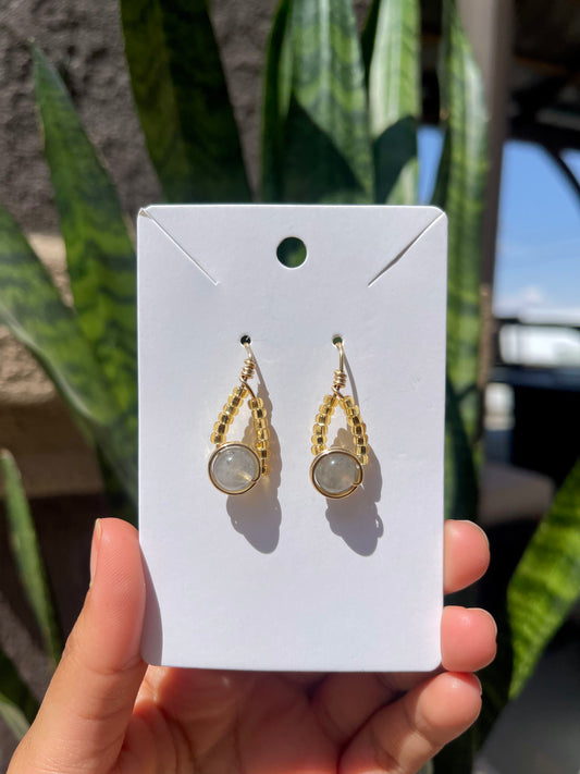 Labradorite Teardrop Earrings