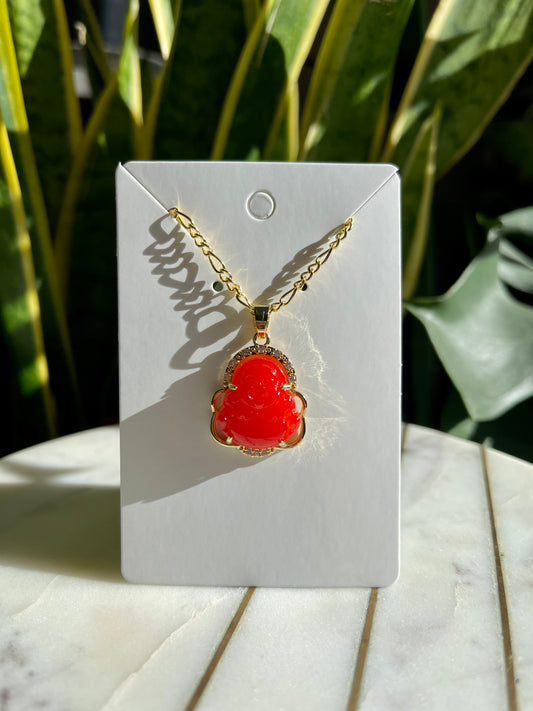 Red Buddha Necklace