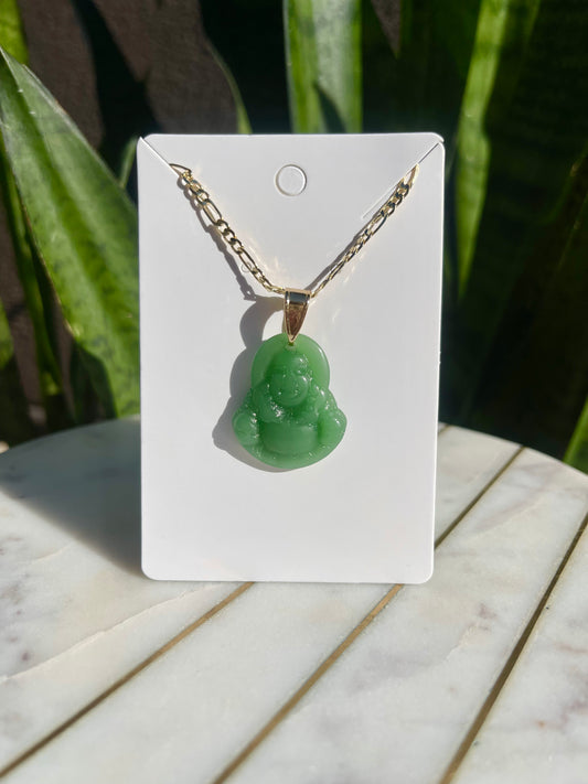 Green Buddha Necklace