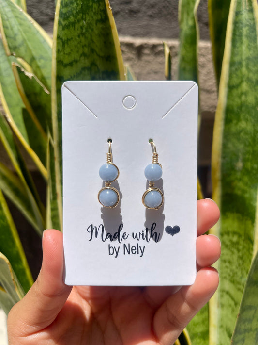 Angelite Teardrop Earrings