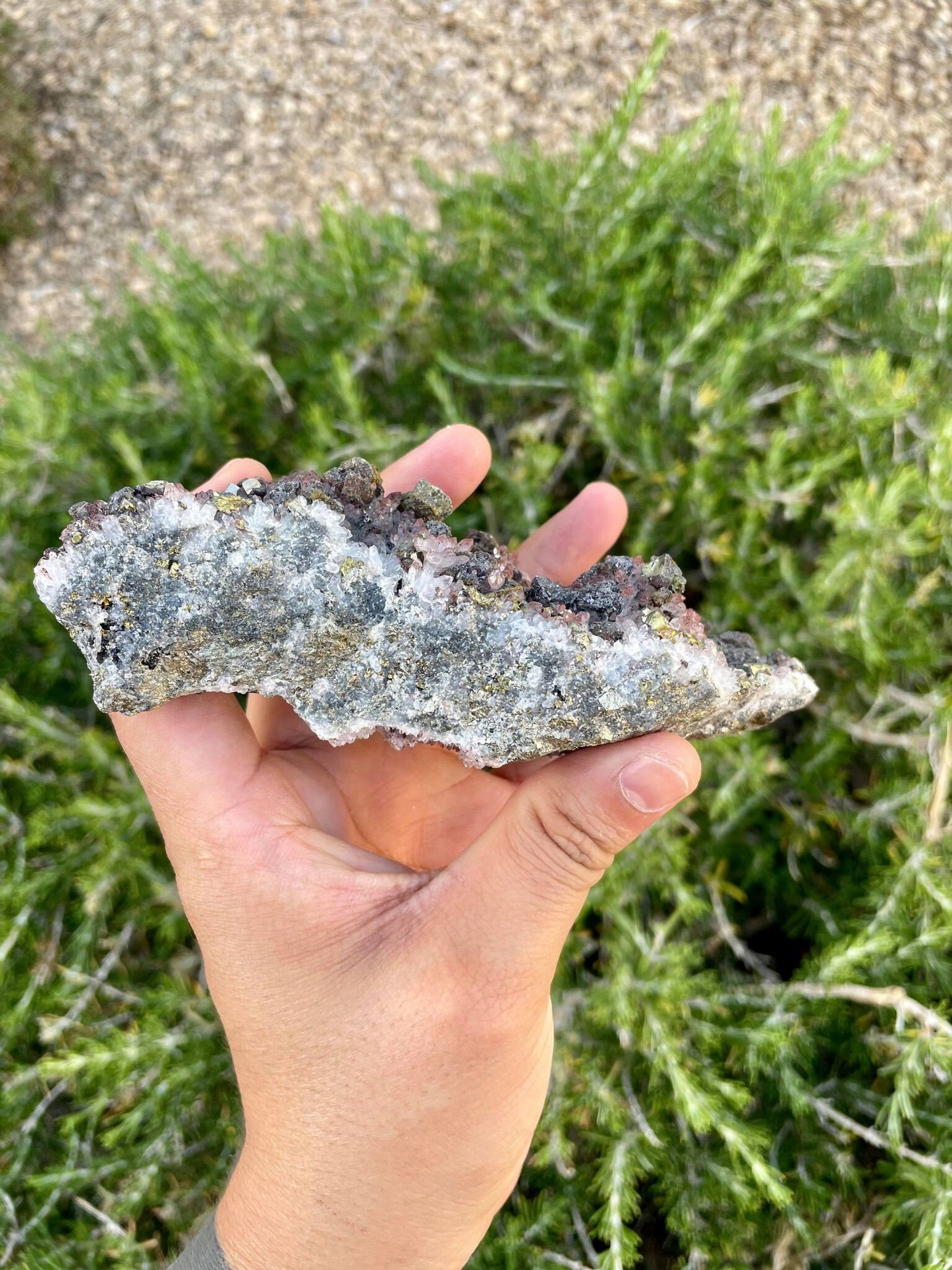 Hematite Quartz with Pyrite 1 lb 1.2 oz