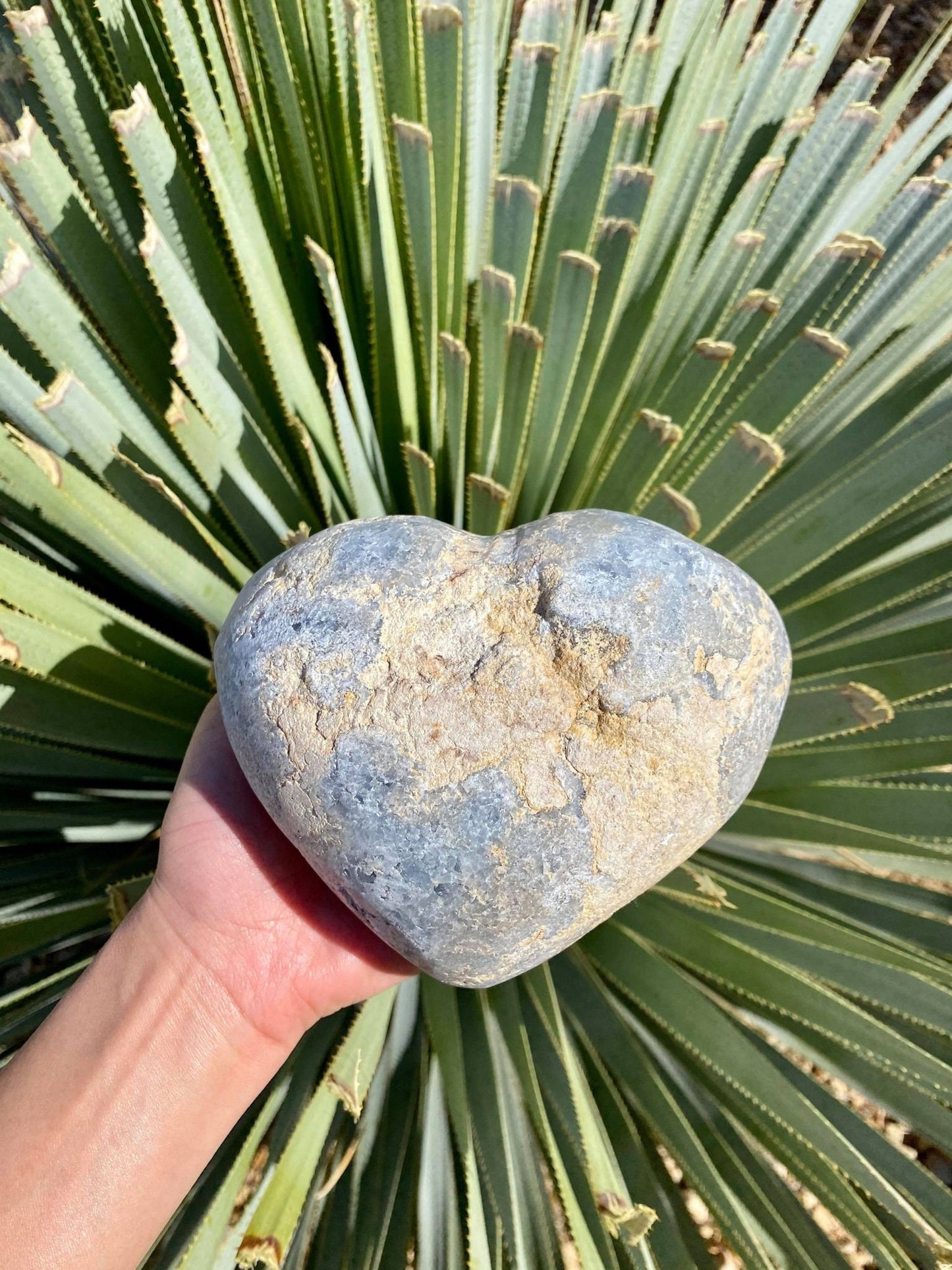 Celestite Heart 4 lb 5.4 oz