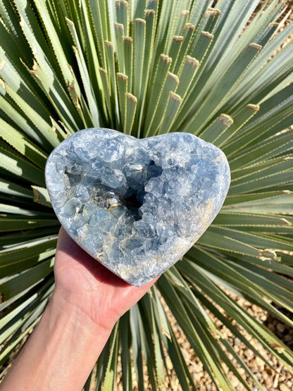 Celestite Heart 4 lb 5.4 oz