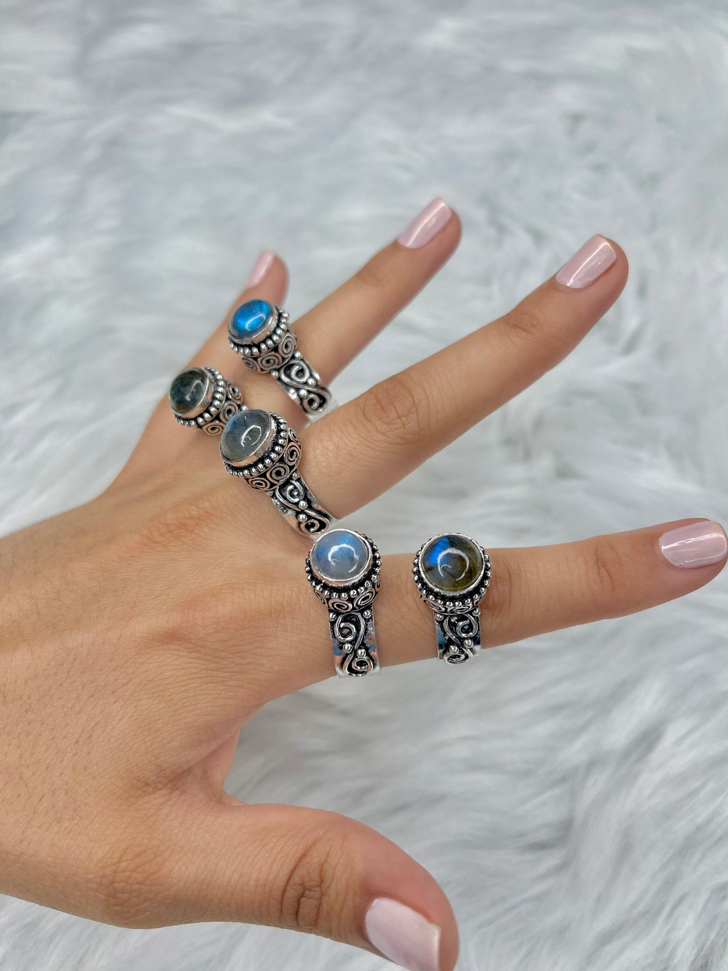 Labradorite Rings