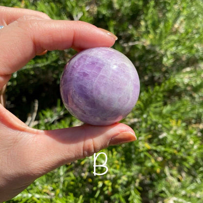 Kunzite Spheres