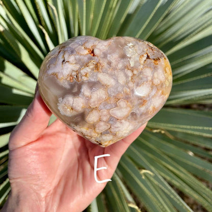 Flower Agate Heart