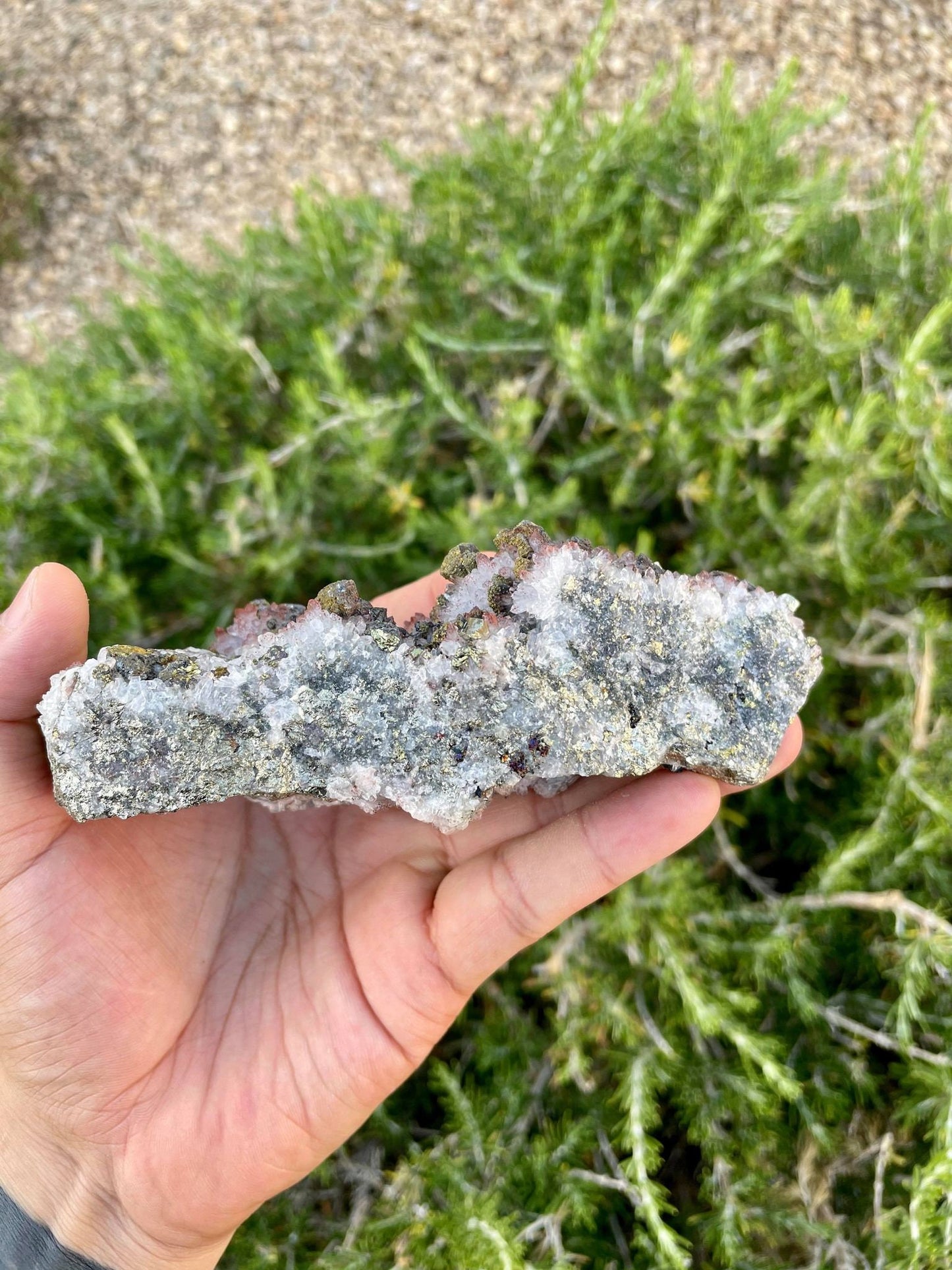 Hematite Quartz with Pyrite 1 lb 1.2 oz