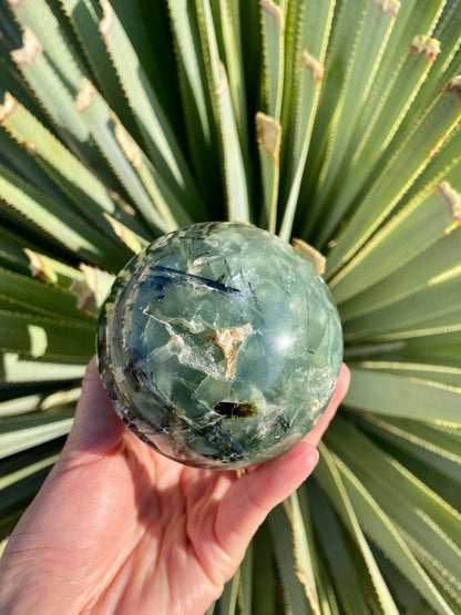 Prehnite Sphere 1 lb 3 oz