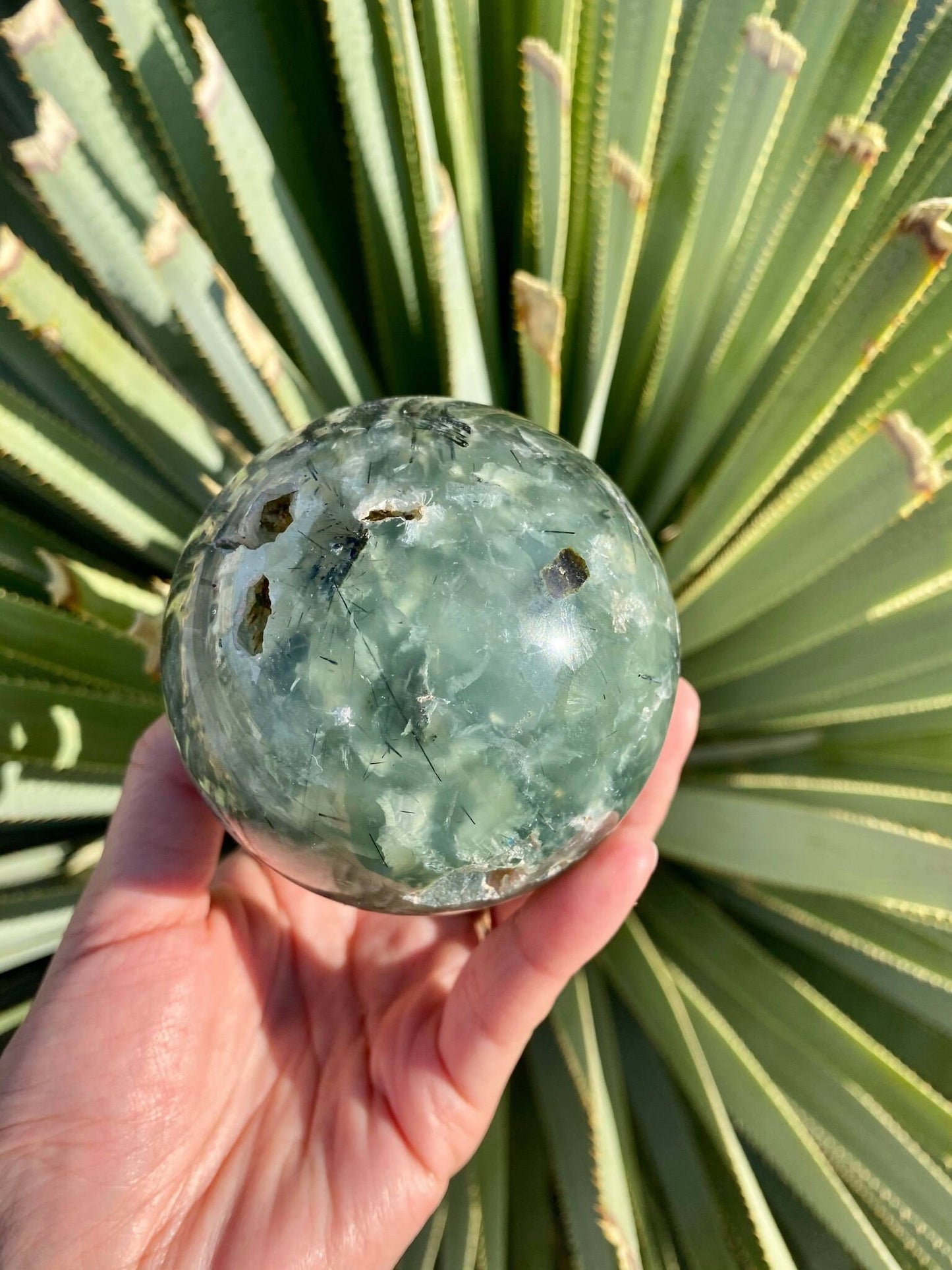 Prehnite Sphere 1 lb 3 oz