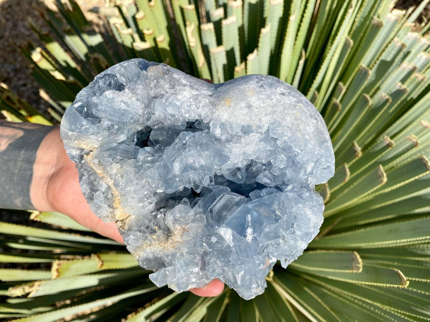 Celestite Heart 5 lbs 14.5 oz