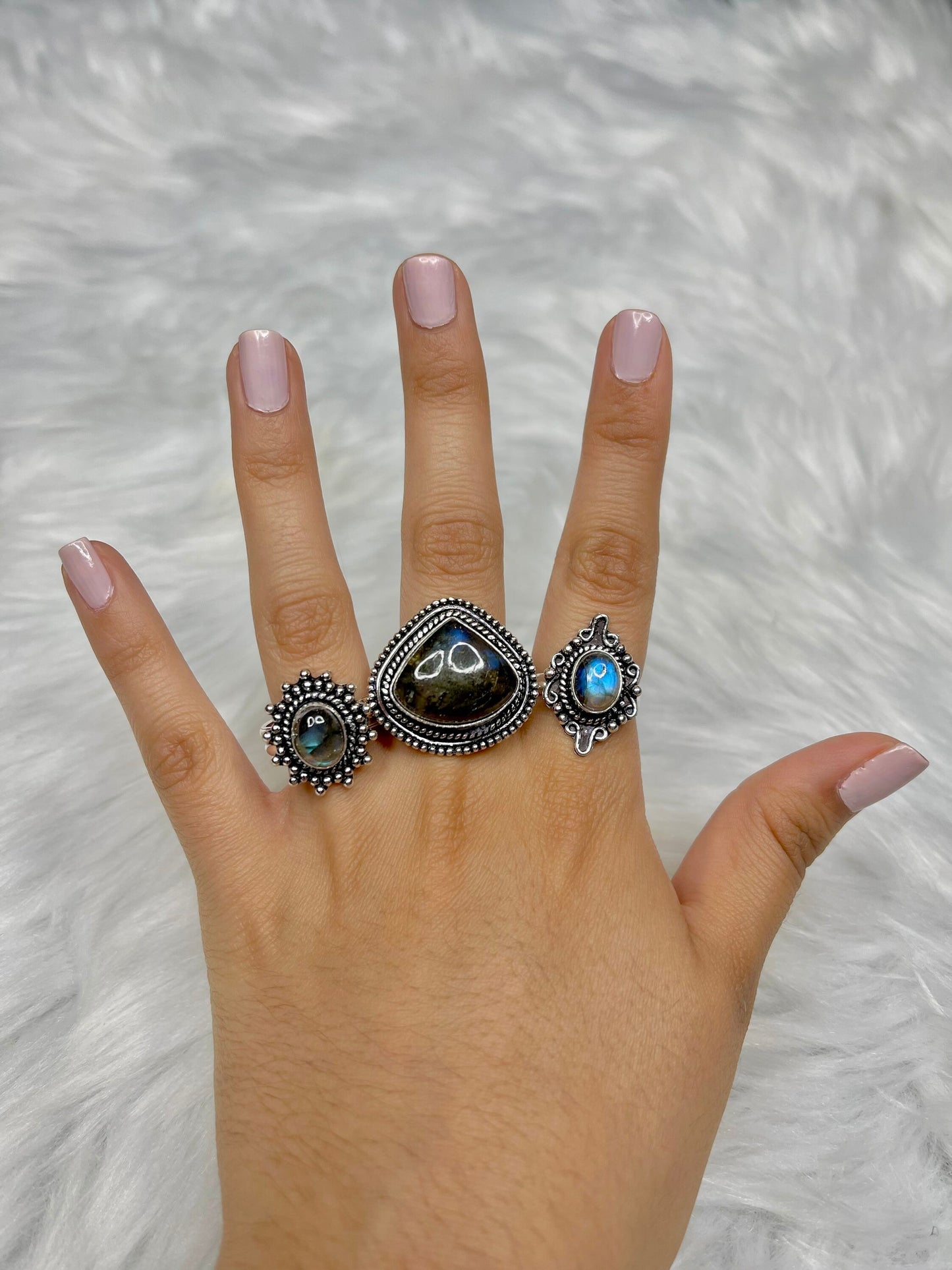 Labradorite Rings