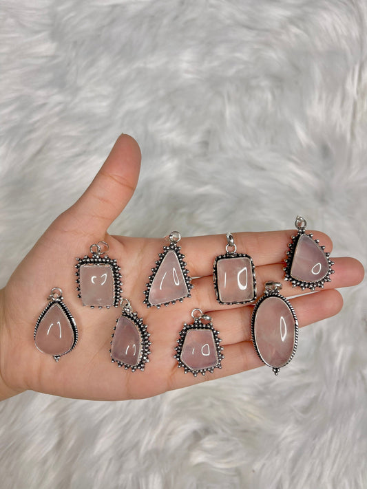 Rose Quartz Pendants