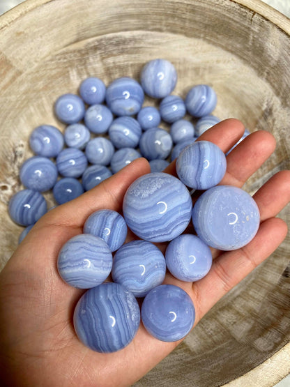 Blue Lace Agate Spheres Mini to Small Size