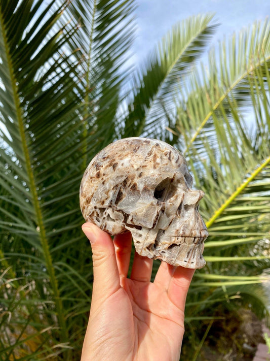 Sphalerite Skull with Beautiful Druzy 1 lb 6 oz