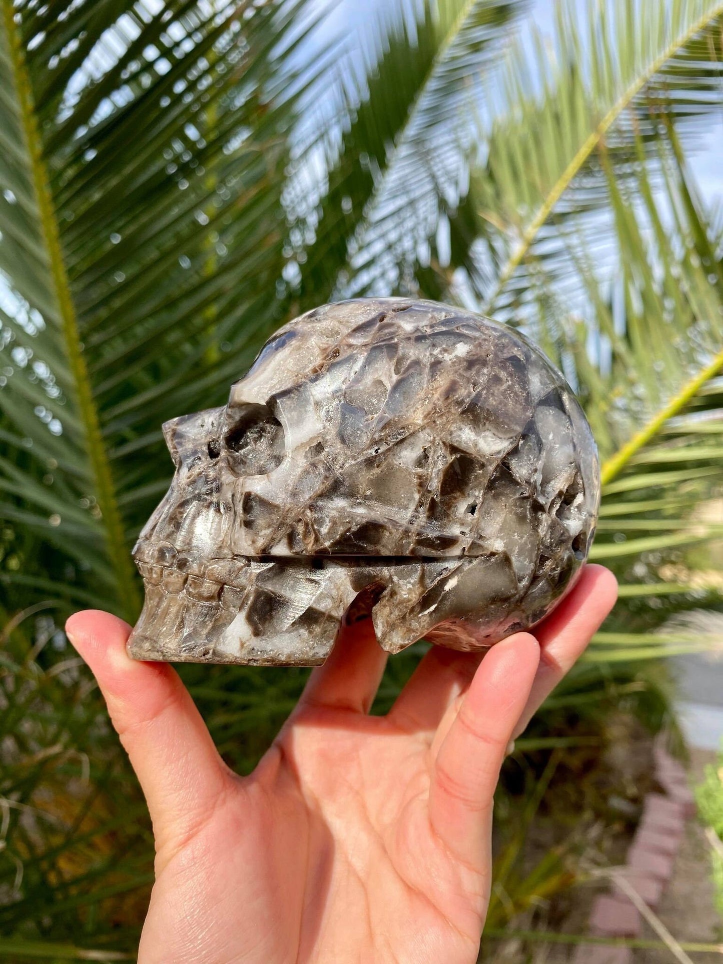 Sphalerite Skull with Beautiful Druzy 1 lb 10.5 oz