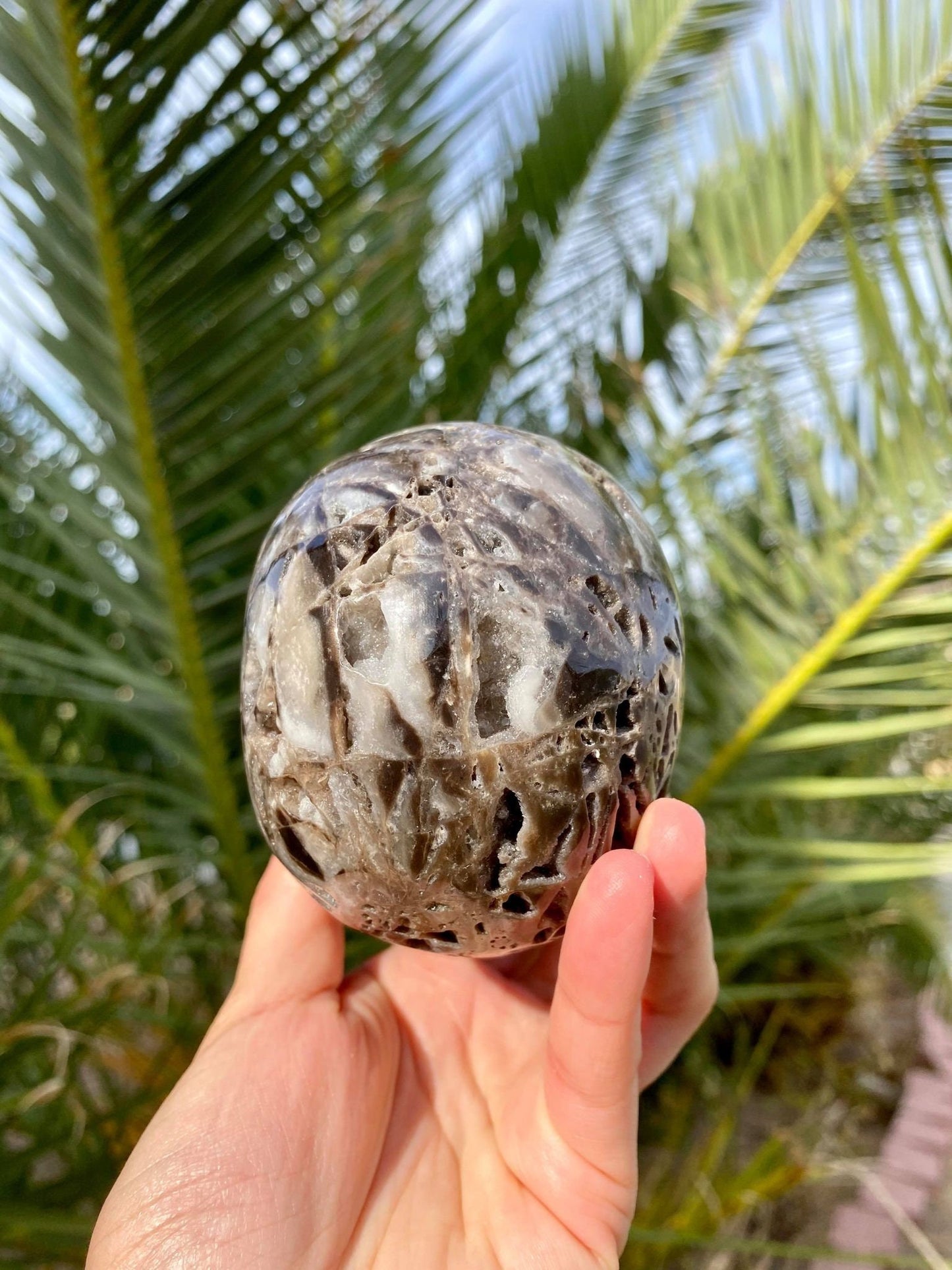 Sphalerite Skull with Beautiful Druzy 1 lb 10.5 oz